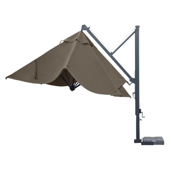 Galileo Dark 3.5X3.5 mt side pole umbrella