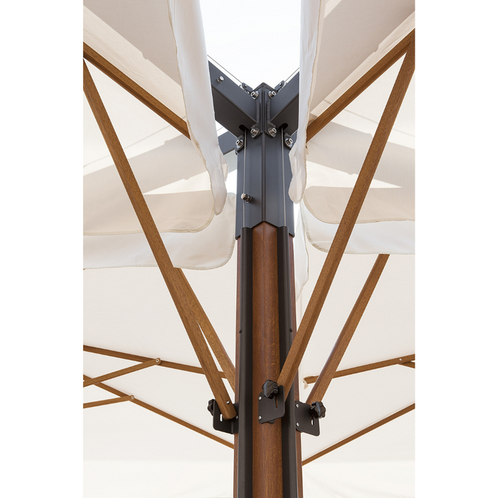 Double arm umbrella Wood Double 3.5X7 m