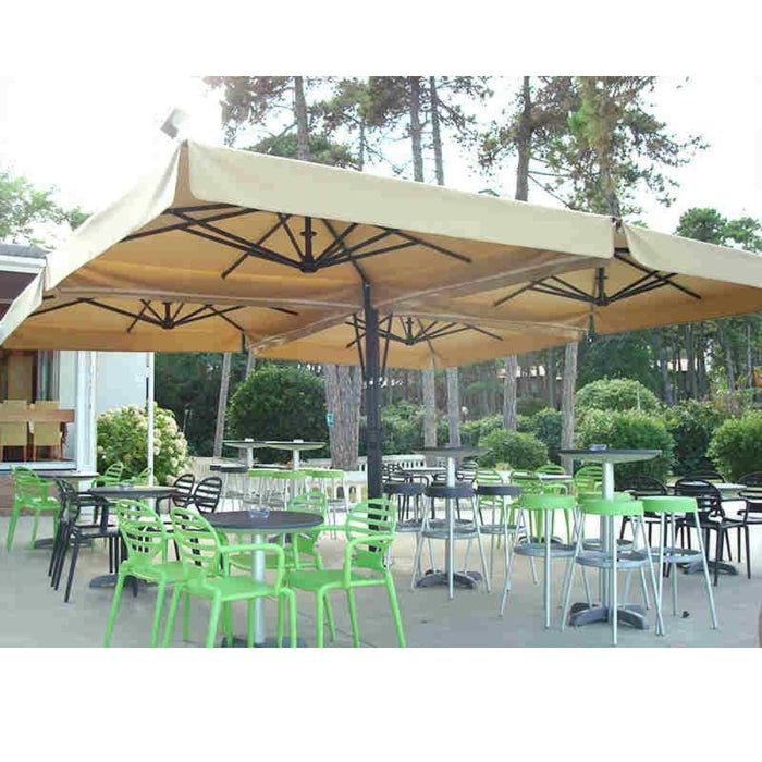 Giant umbrella with central pole anthracite Titano Classic 8X8 m