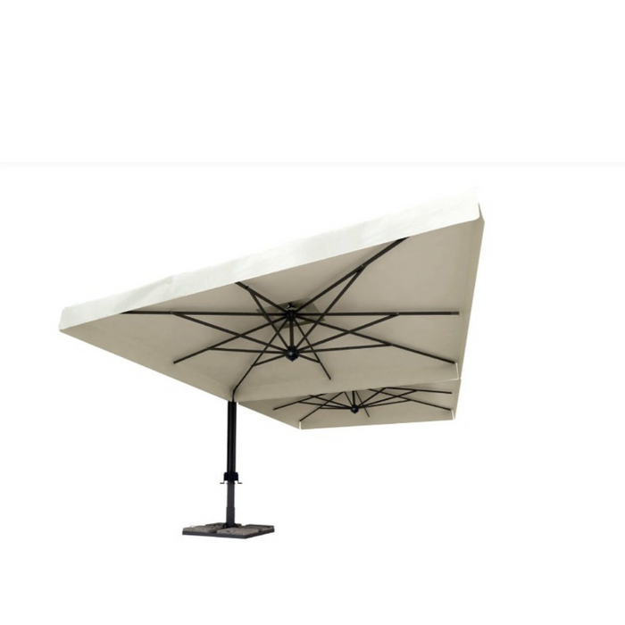 Double Dark 3X6 mt double arm umbrella