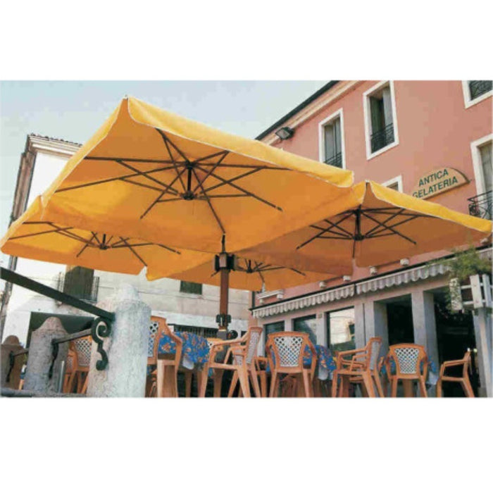 Giant umbrella with central pole anthracite Titano Classic 8X8 m