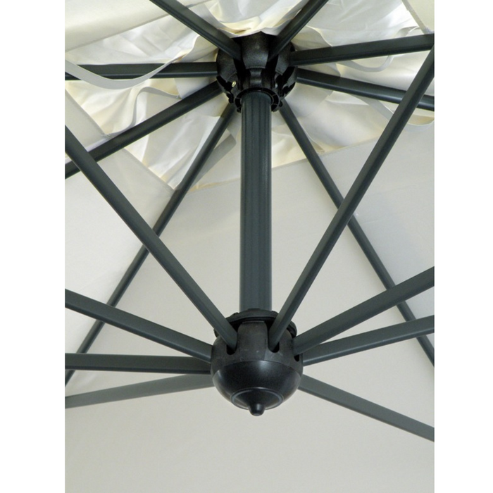 Double Starwhite 3X6 mt side pole umbrella