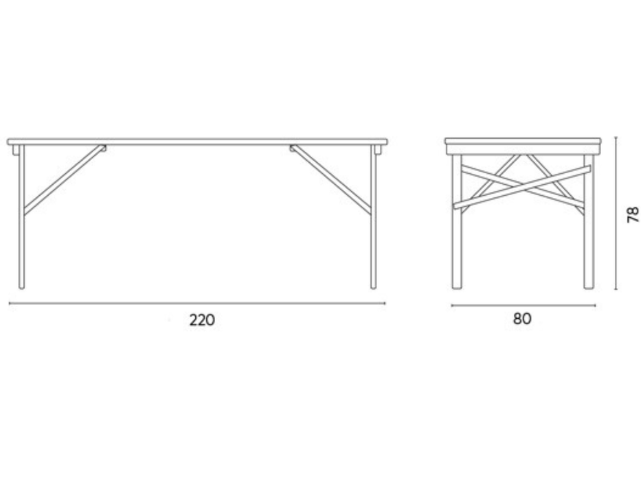 Tavolo birreria 220X80 Greenwood